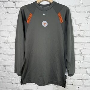Vintage Nike Texas Longhorns Mens Size S Warm Up Shirt Team Elite L/S Sphere Dry